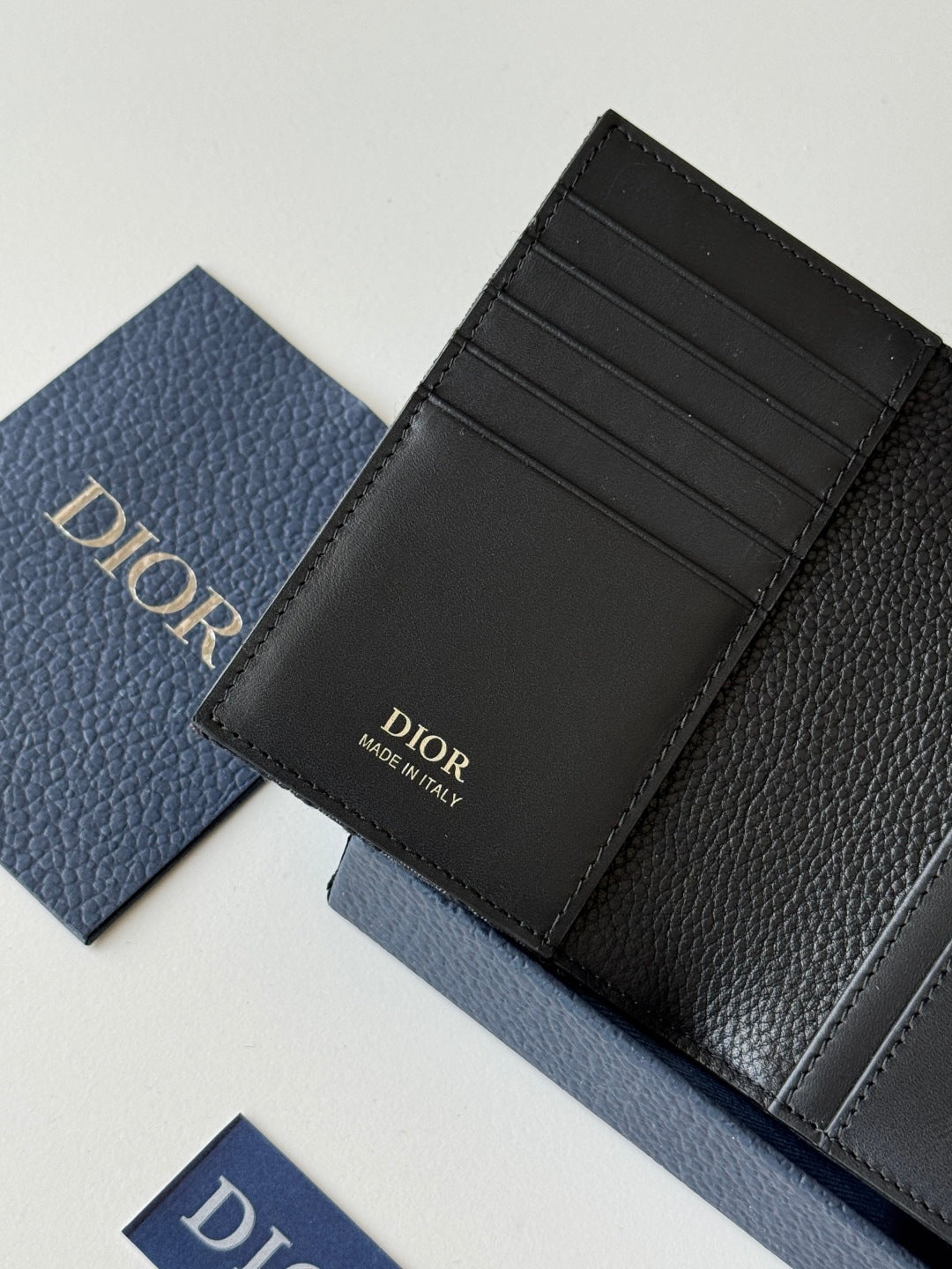 CD Saddle Passport Black Jacquard Cowhide