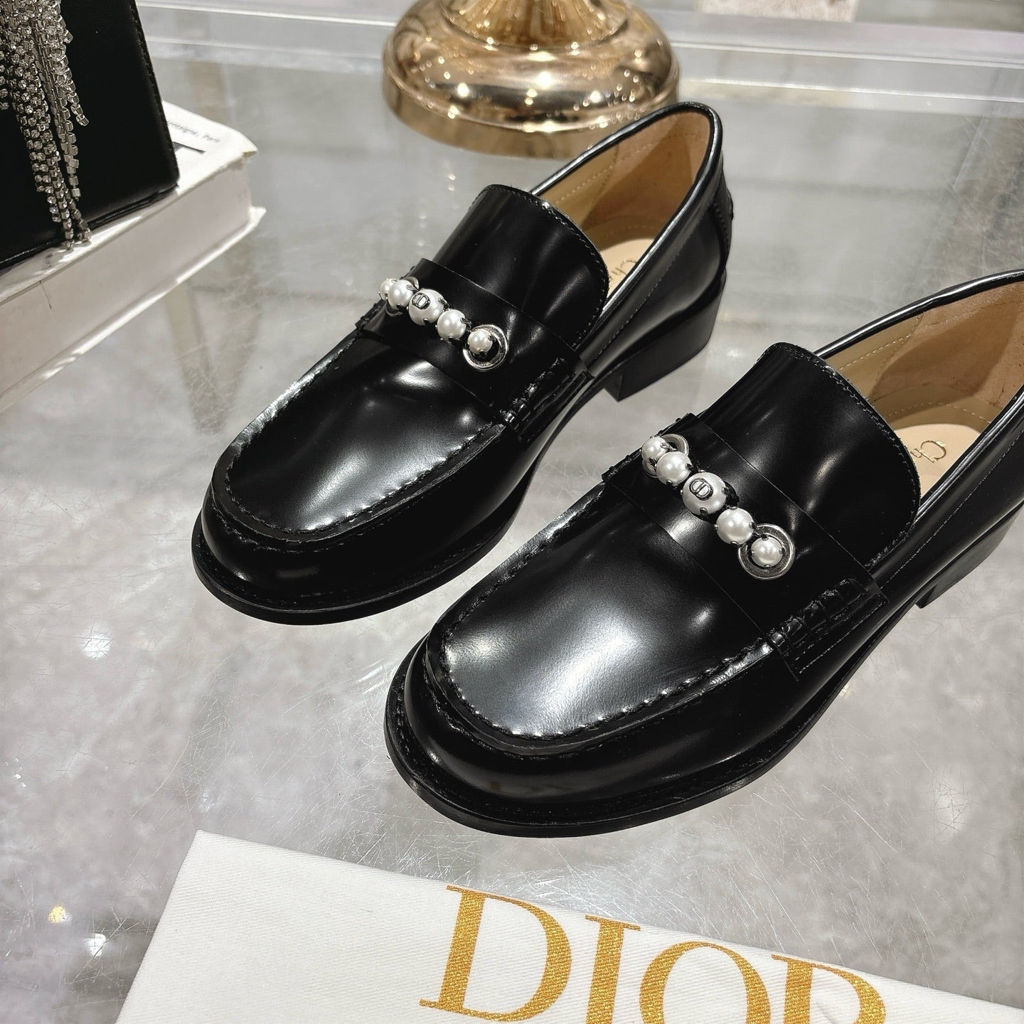 CD 25 Loafers Black Patent Leather 306929