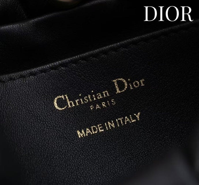 Dior 2026 Bow Bag 27cm Black Lambskin