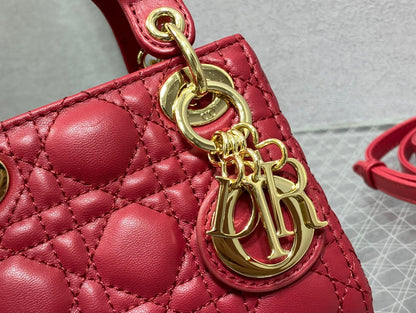 micro lady 12 red lambskin