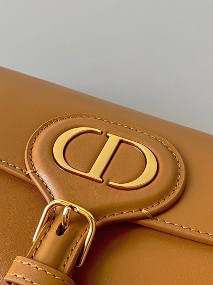 medium cd east west bobby 22cm brown calfskin ghw