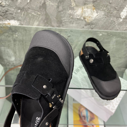 CD x Birkenstock Tokio Mule Black Suede