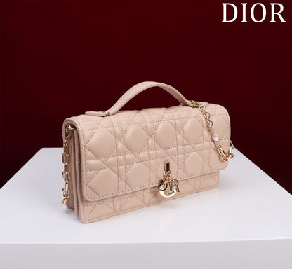 my cd mini 21 powder pink lambskin