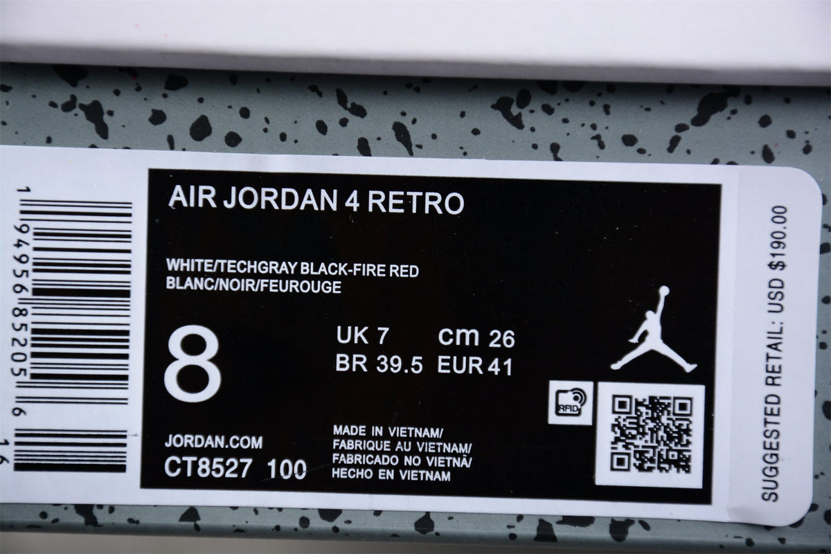 AIR JORDAN 4  WHITE OREO