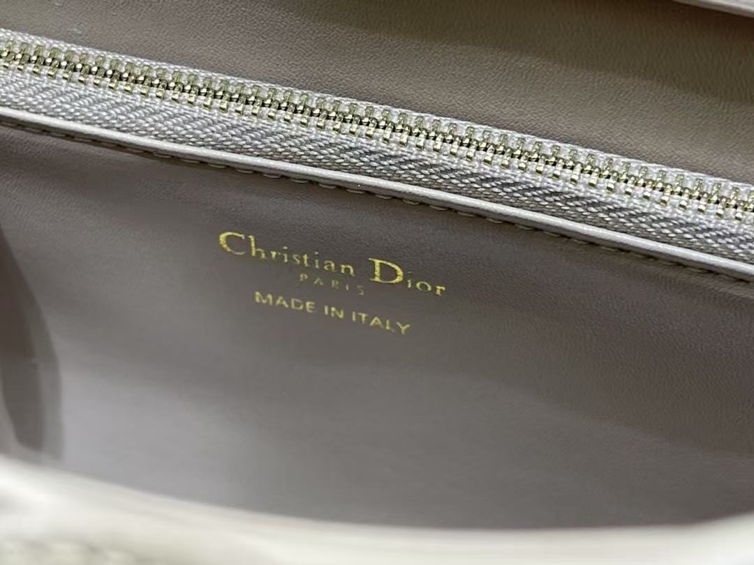 CD 26s Small Cigale Bag Light Taupe Lambskin
