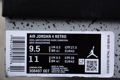 AJ 4 Cool Grey