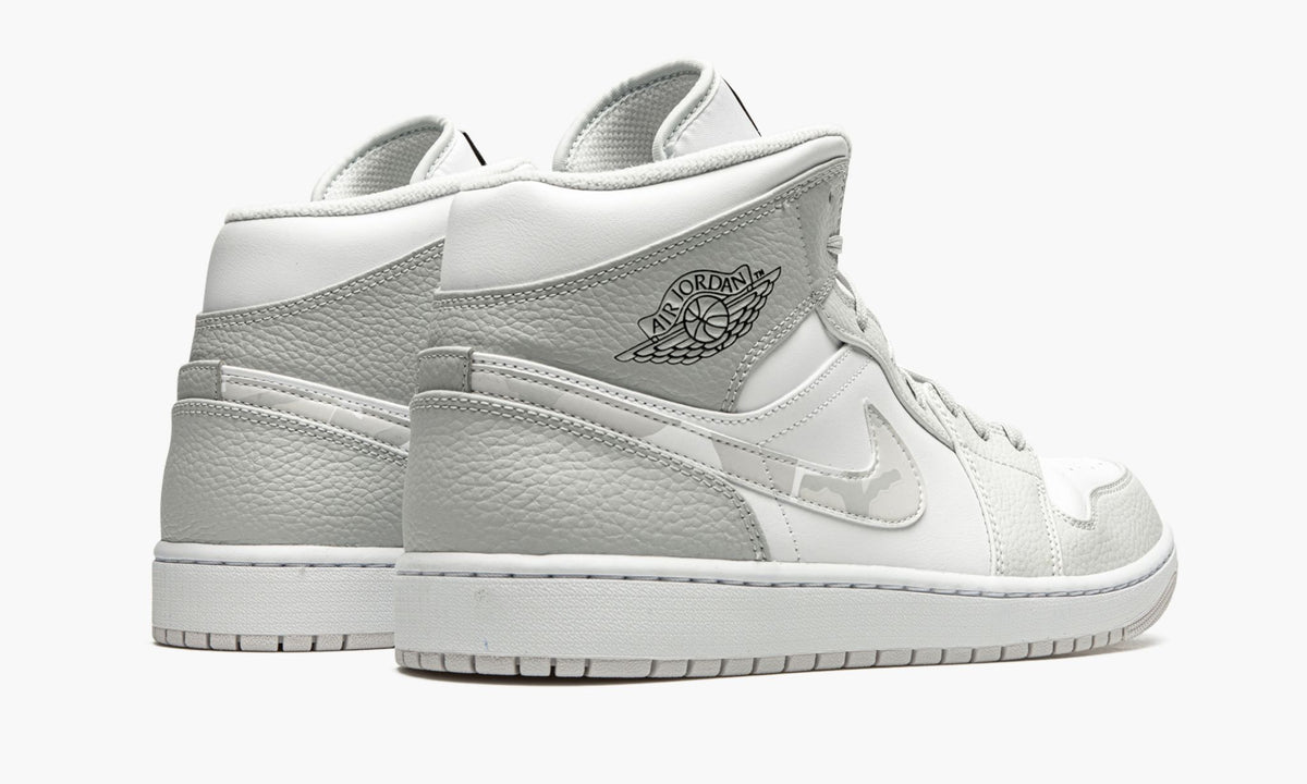 Air Jordan 1 Mid White Camo Sneakers - OG Colorway | Hype Sneaker