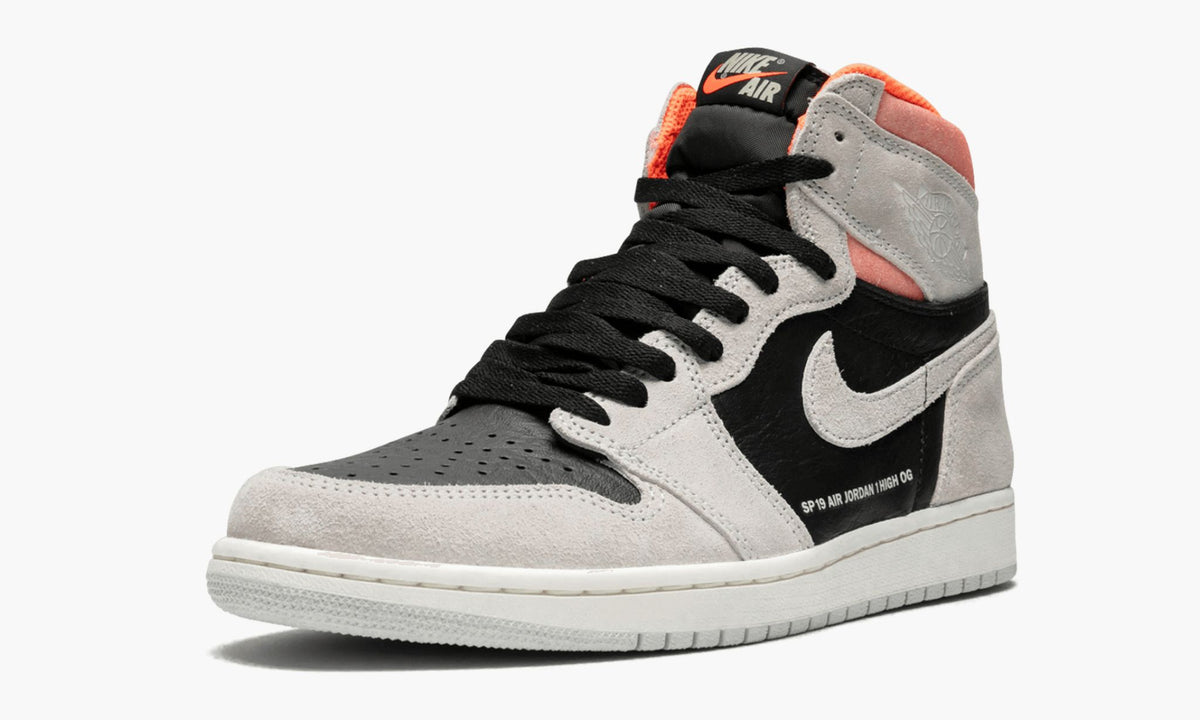 Air Jordan 1 Retro High OG “Neutral Grey/Hyper Crimson” Sneakers - Prime Pick