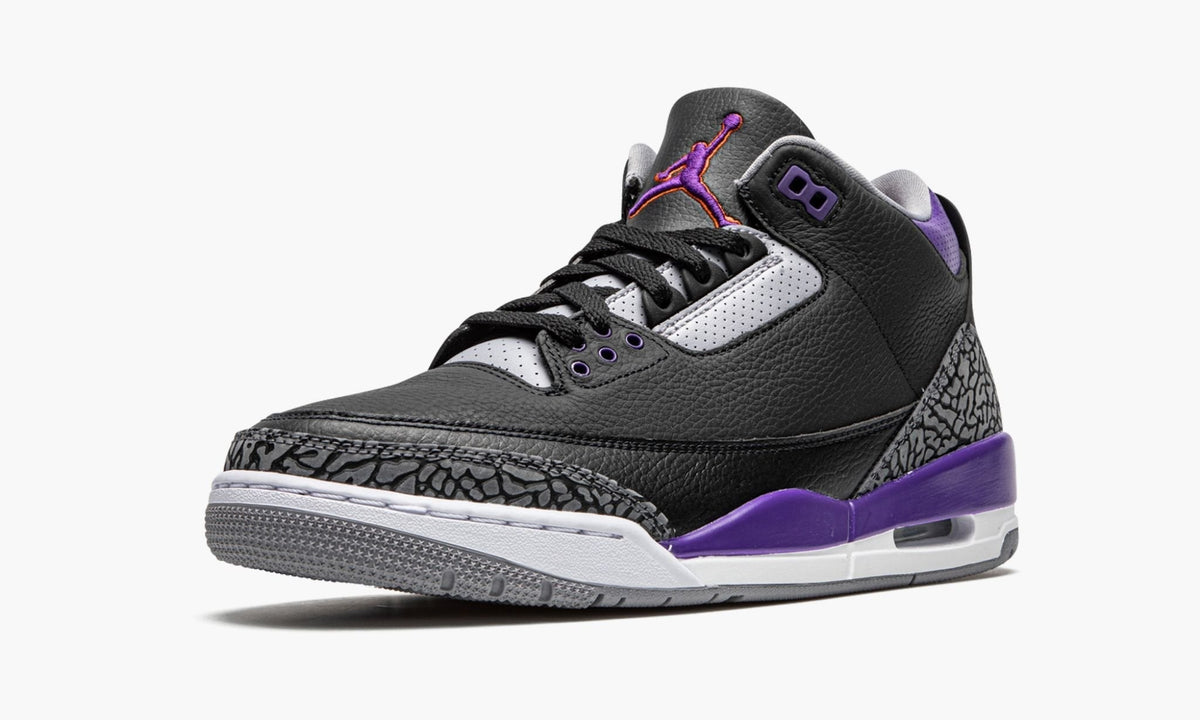 Air Jordan 3 Retro “Court Purple” Sneakers - Cushioned Stride