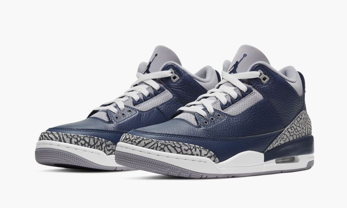 Air Jordan 3 Retro Georgetown Sneakers - Collaboration Release