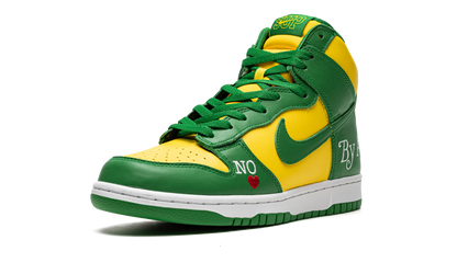 SB Dunk High "Supreme - By Any Means - Green/Yellow" DN3741 700