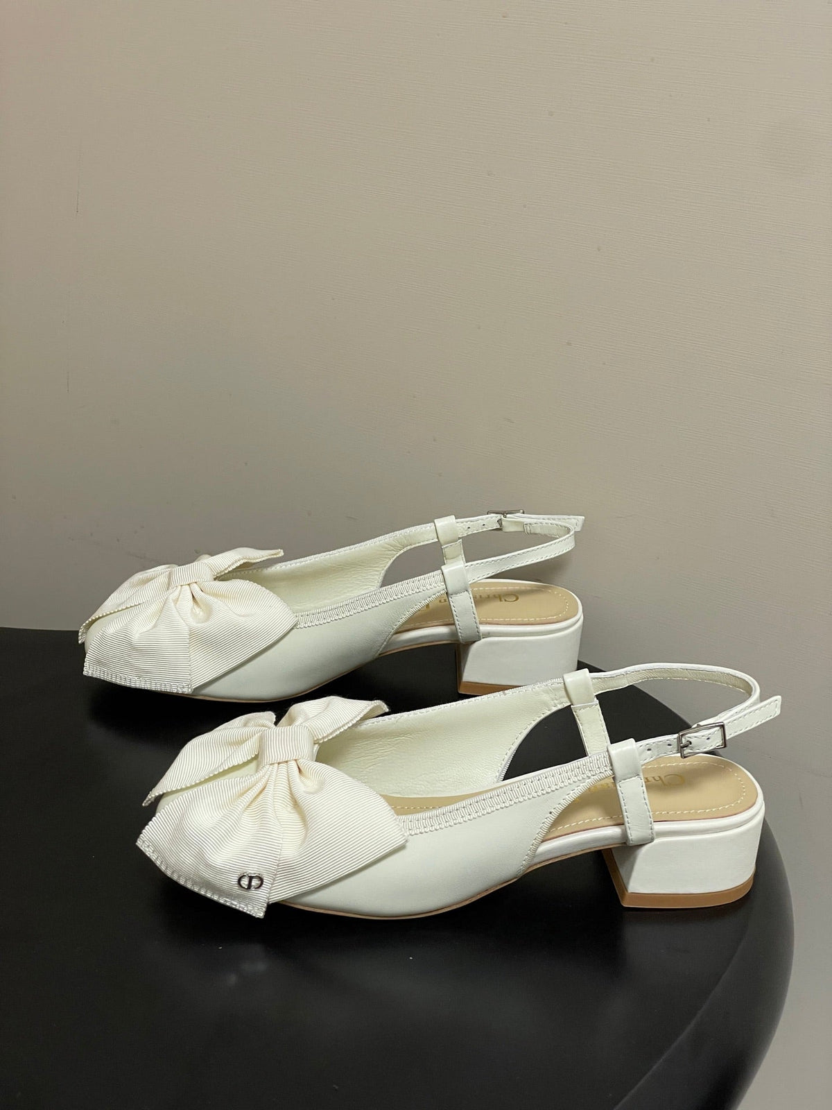 Dior 2026 D-Ballet Slingback Sandals with CD Buckle and Large Bow 699762