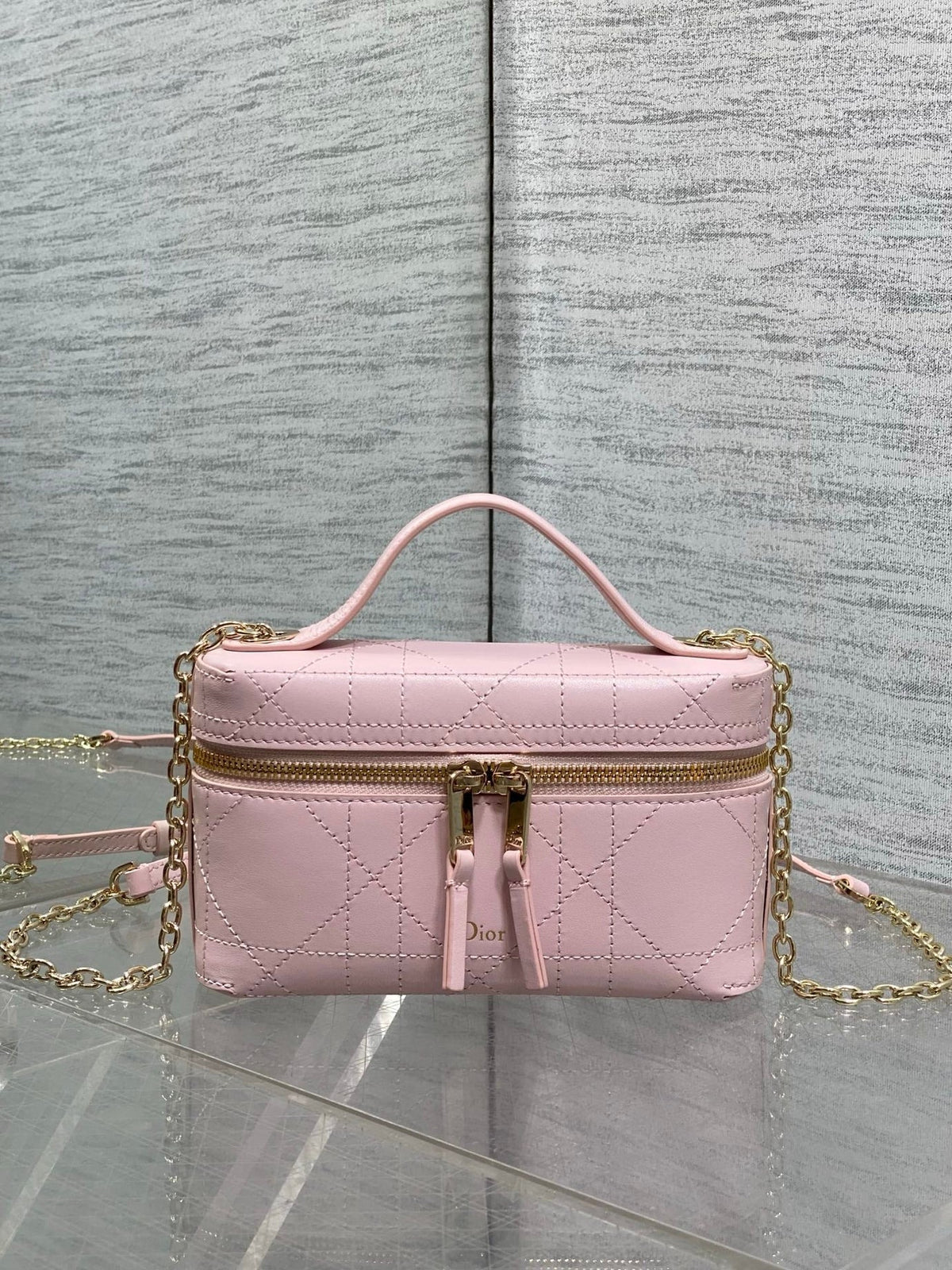 Dior 2026 Trianon Soft Vanity Bag 19cm Multicolor Lambskin 355388