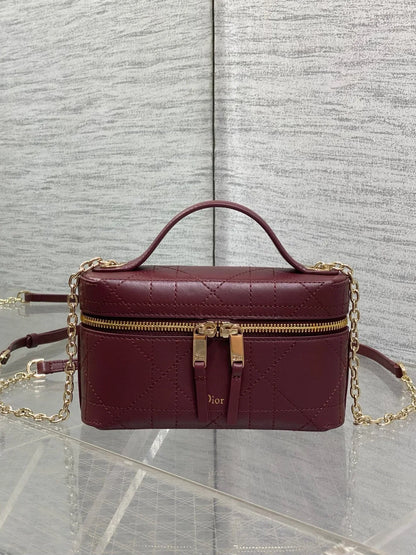 Dior 2026 Trianon Soft Vanity Bag 19cm Multicolor Lambskin 355388