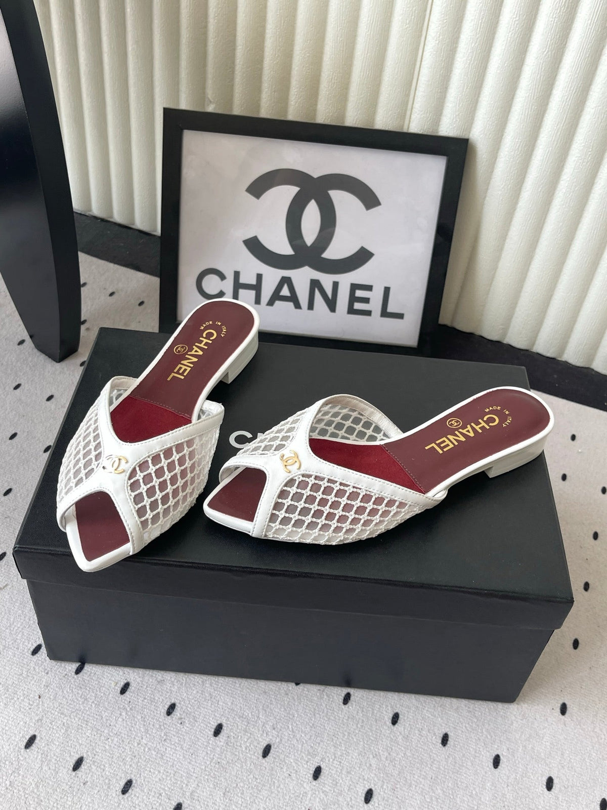 Chanel 2026 Mule Mesh Lambskin