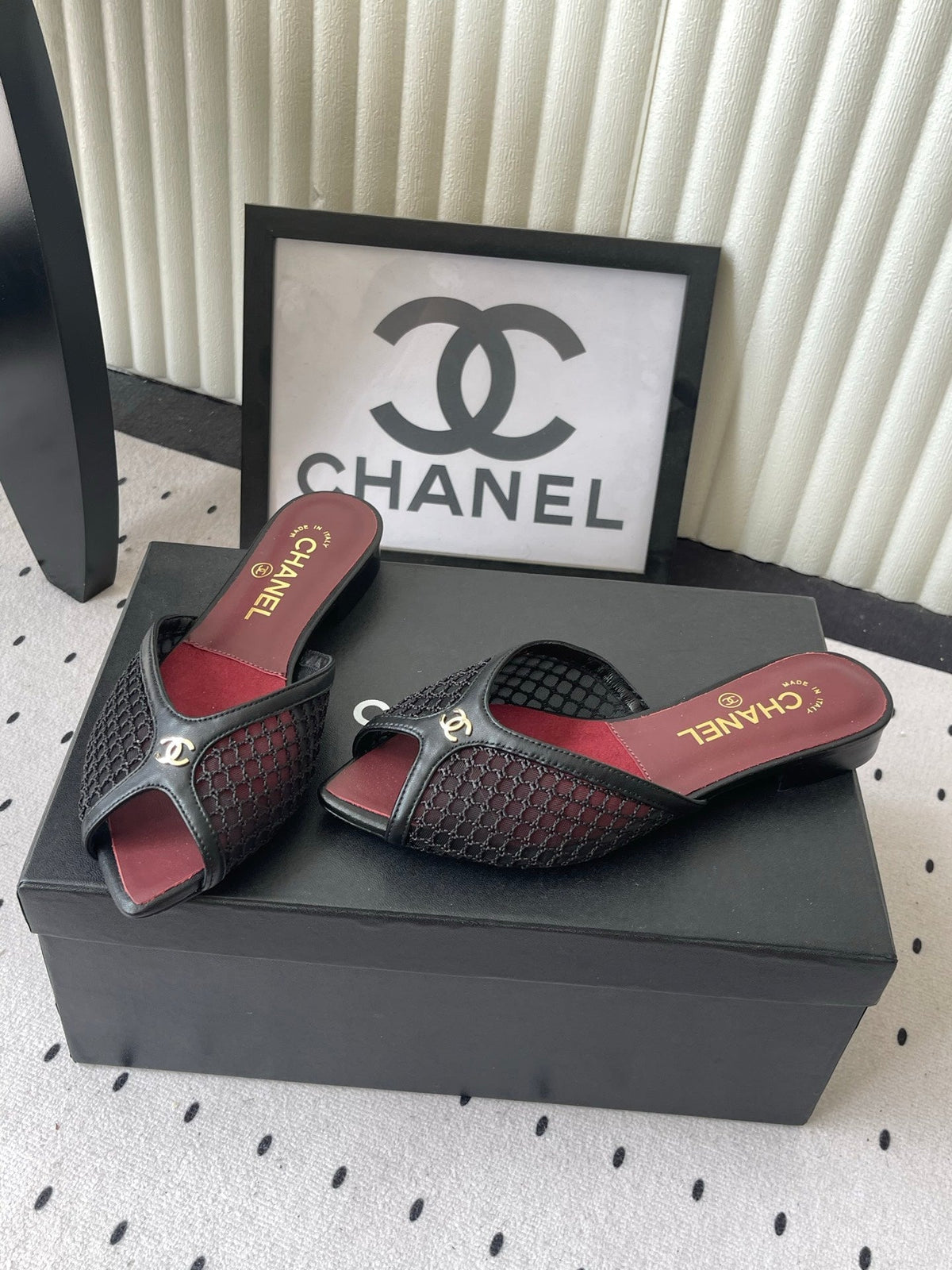 Chanel 2026 Mule Mesh Lambskin
