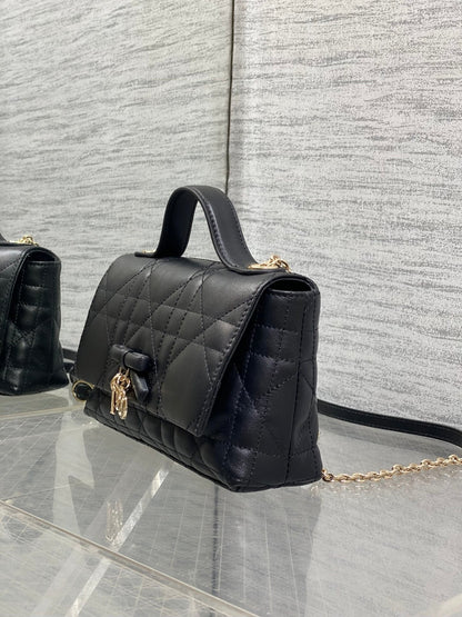 Dior 2026 My Tender Dior Top Handle Bag 21cm Lambskin