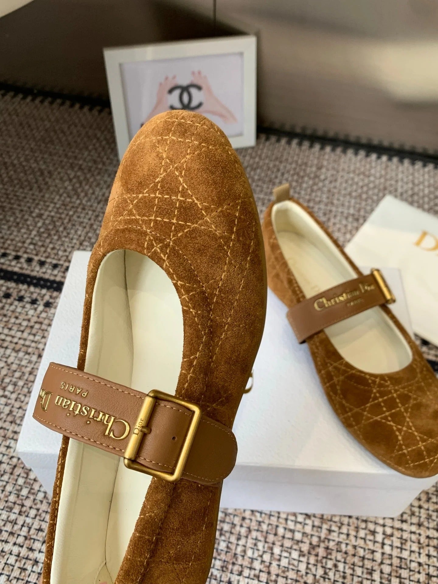 Dior 2026 Frost Ballet Flat Seude 224834