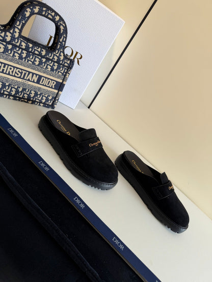 CD Boy Mules Full Black Suede