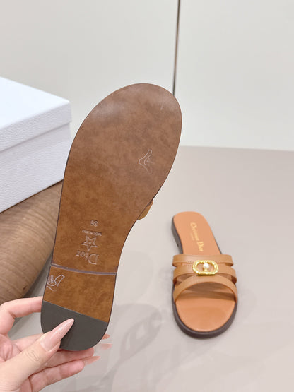 CD 26s 30M Slide Tan Calfskin 738223