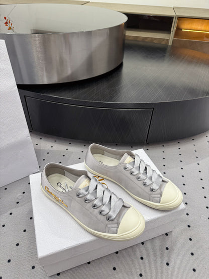 Dior Lucky Sneaker Grey Satin 618073