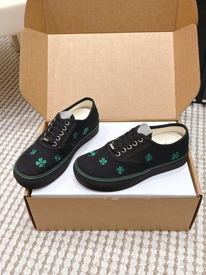 CD 26 Platform Sneaker Black Green Canvas 632438