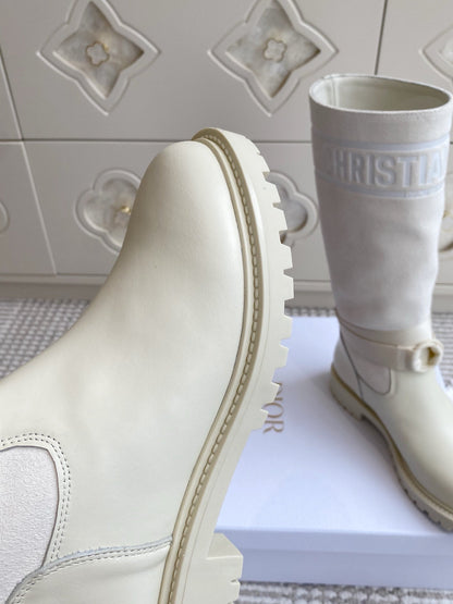 Dior 2025 Boot Off-White Suede Cowhide 501184