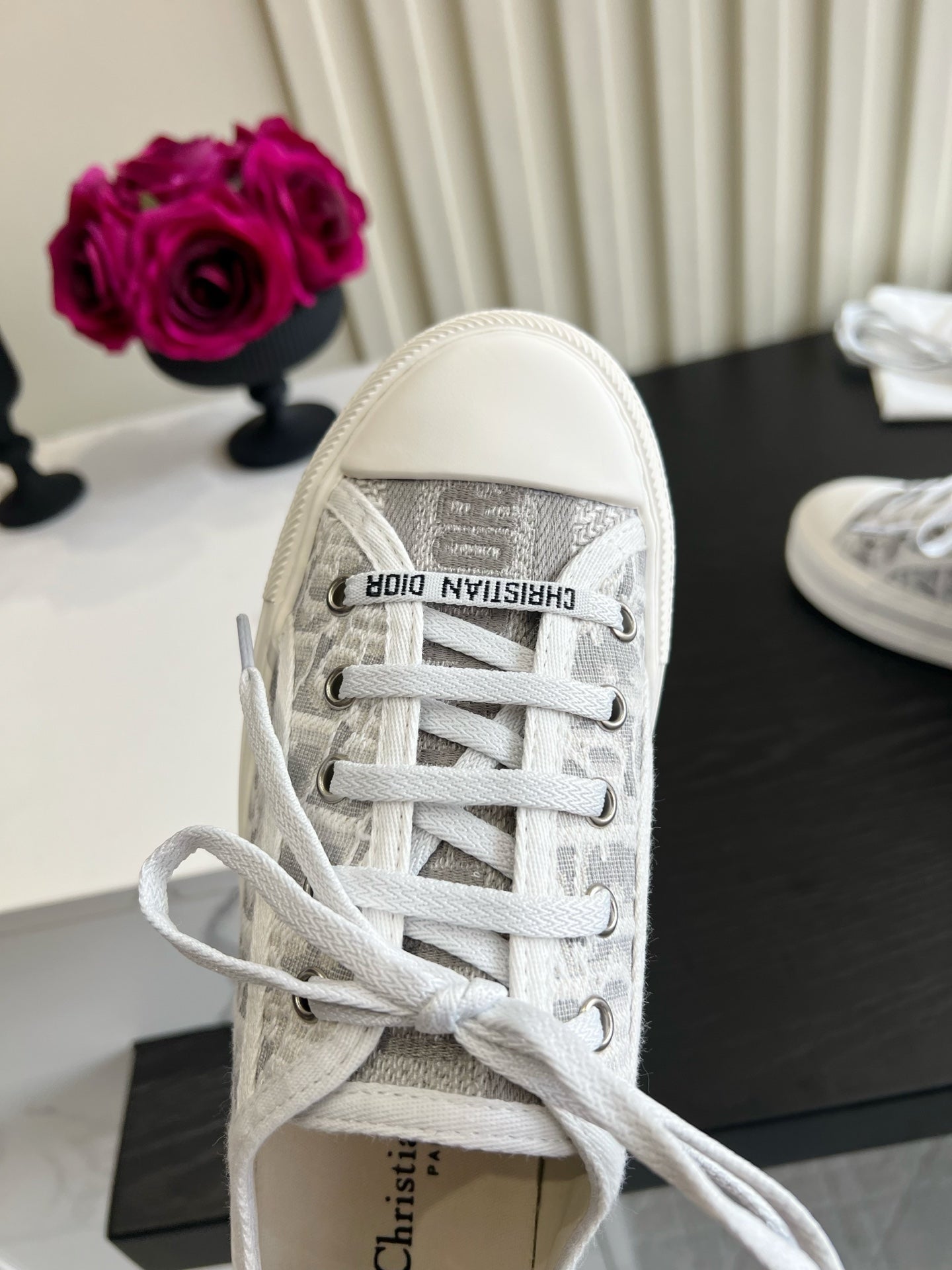 CD Dioriviera Walk'n'Dior Sneaker Grey White Cotton 851247