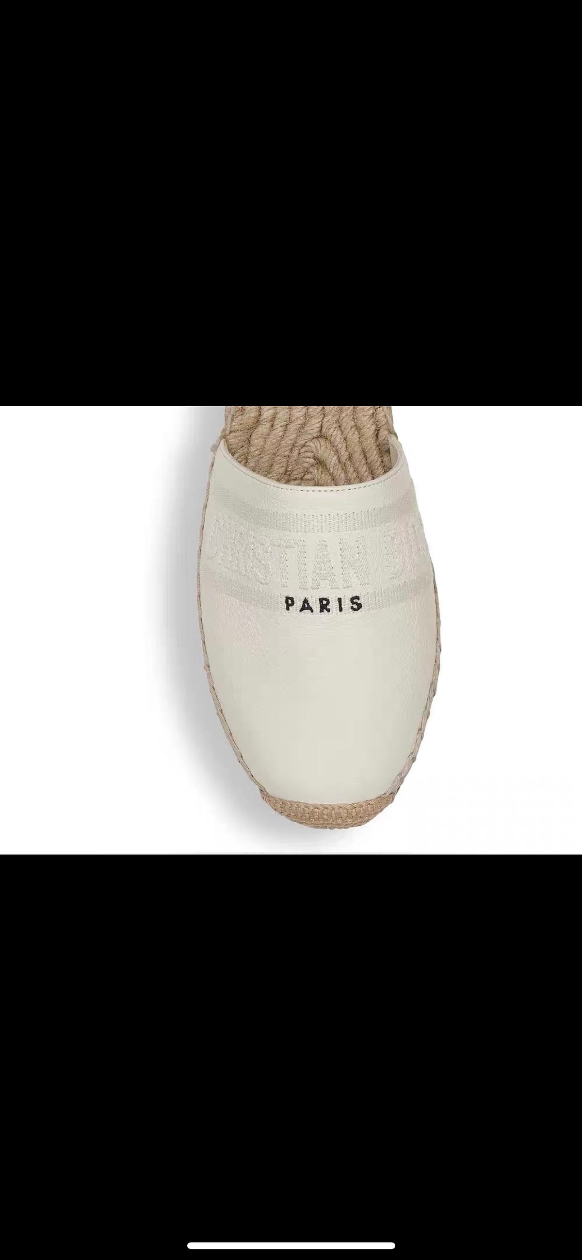 CD FW26 Espadrilles Ivory Sheepskin 692261