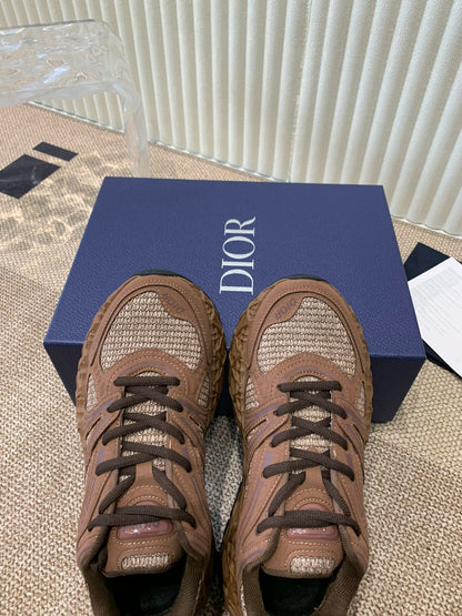 CD Sneaker B35 In Brown Suede And Fabric 113129
