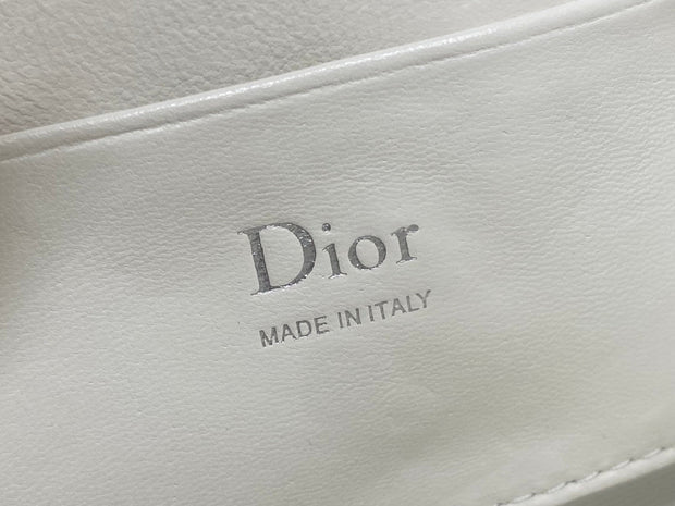 Dior 2026 Bow Pouch 20cm White Lambskin 284143