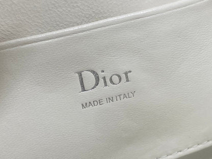 Dior 2026 Bow Pouch 20cm White Lambskin 284143