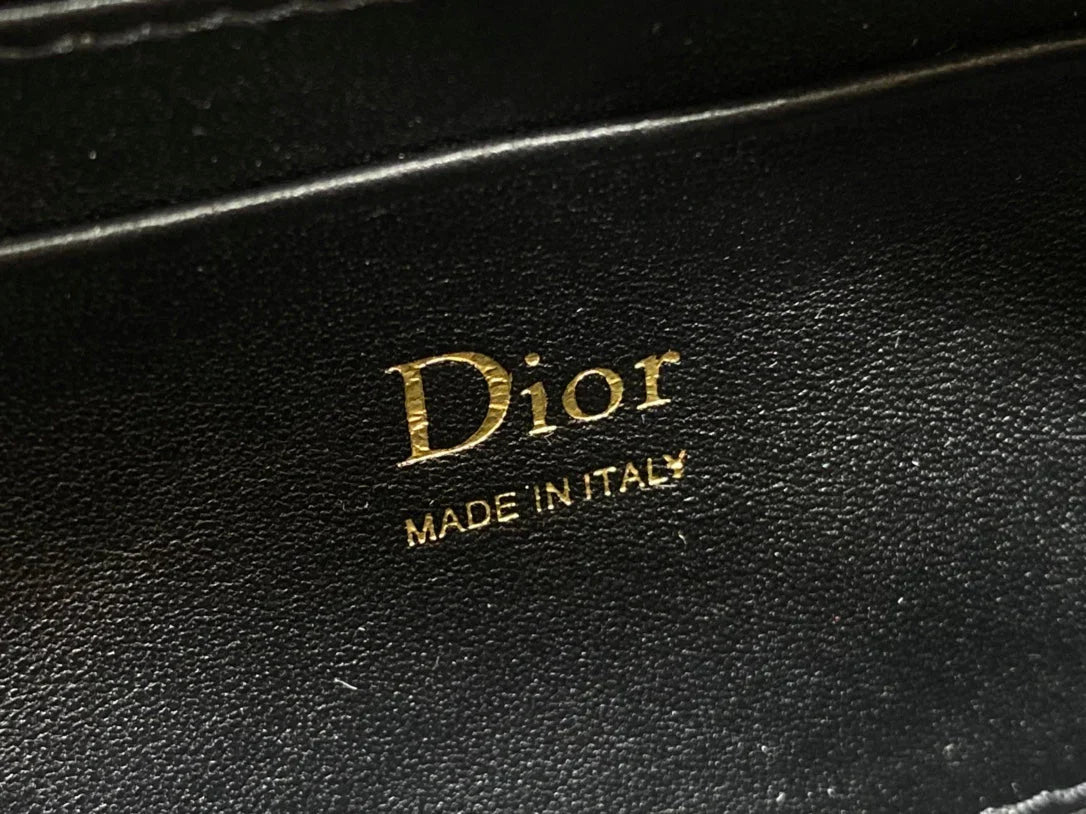 Dior 2026 Bow Pouch 20cm Black Lambskin 284145