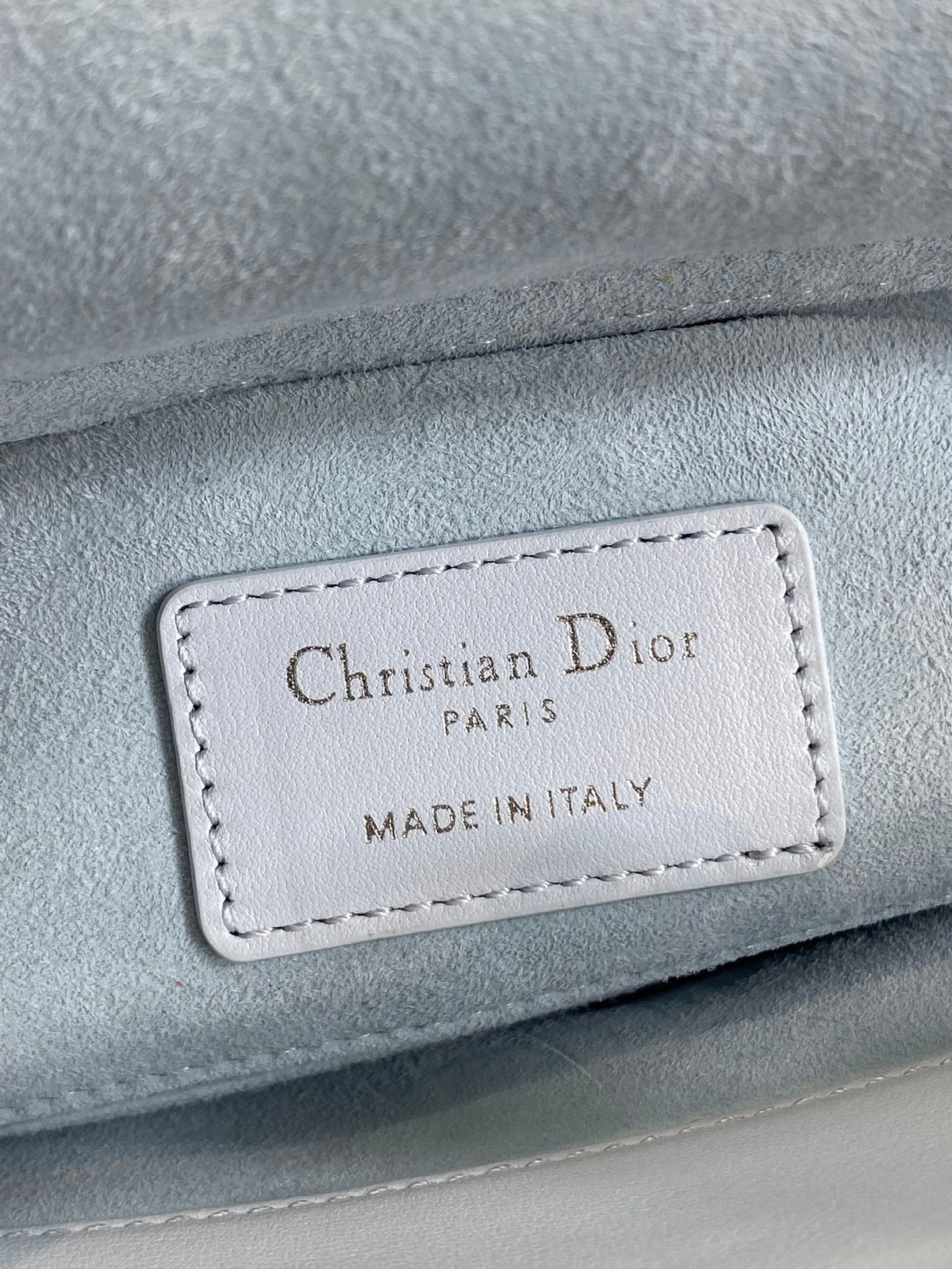 Dior 2026 Bow D-Joy Micro Bag 22cm Glacier Blue Lambskin