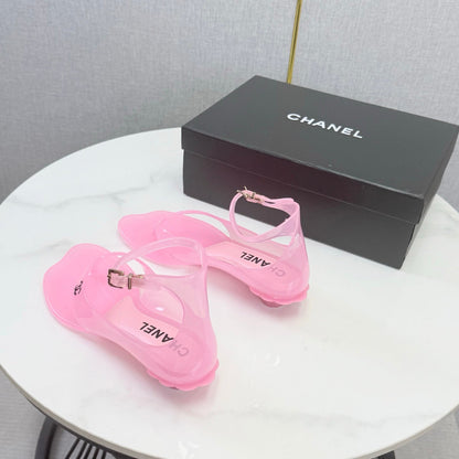 Chanel 2026 Thong Sandals CPU Crystal Lining 801673