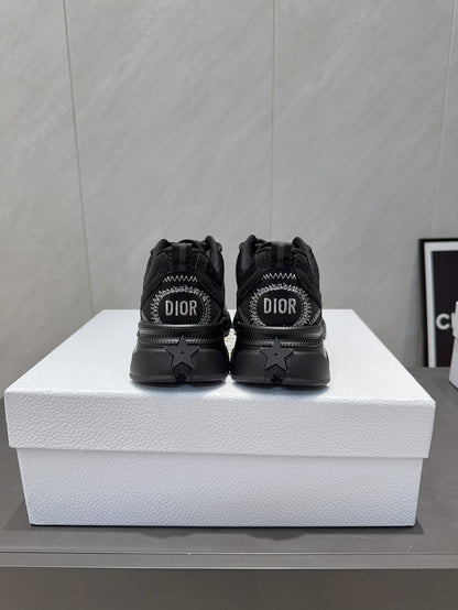 CD platform casual sneaker black suede mesh 539673