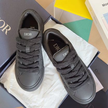 CD B33 Sneaker 40mm Black Monogram Cowhide