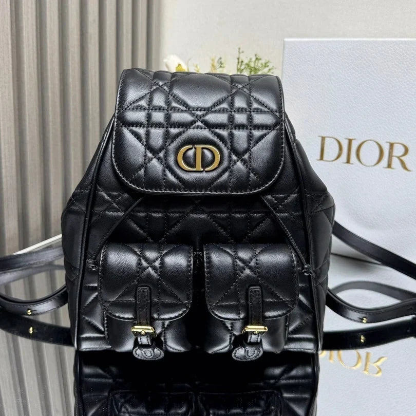 Dior 2026 Caro Backpack 26.5cm Lambskin