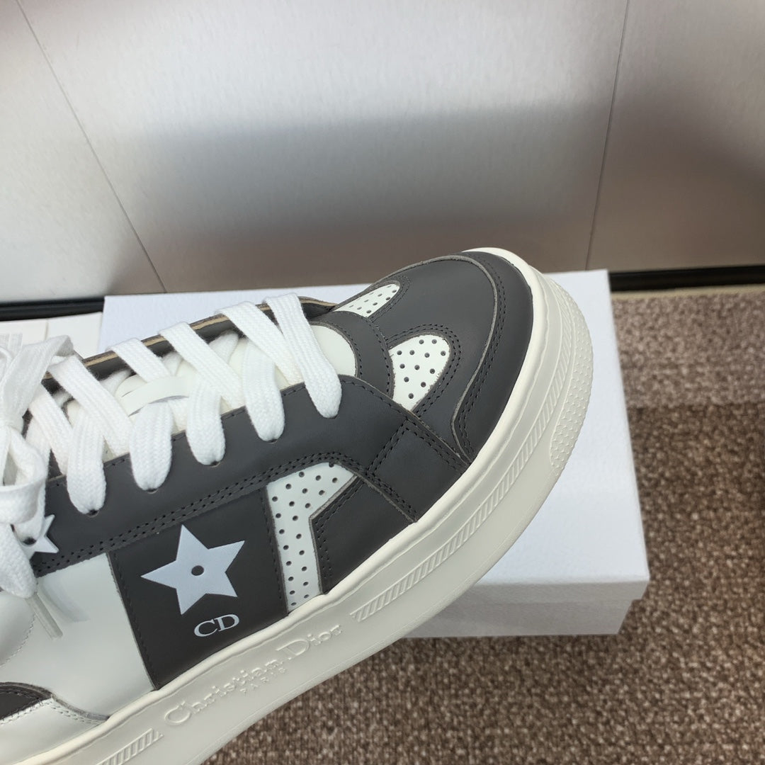 CD Star Platform Sneaker 35mm Black Calfskin