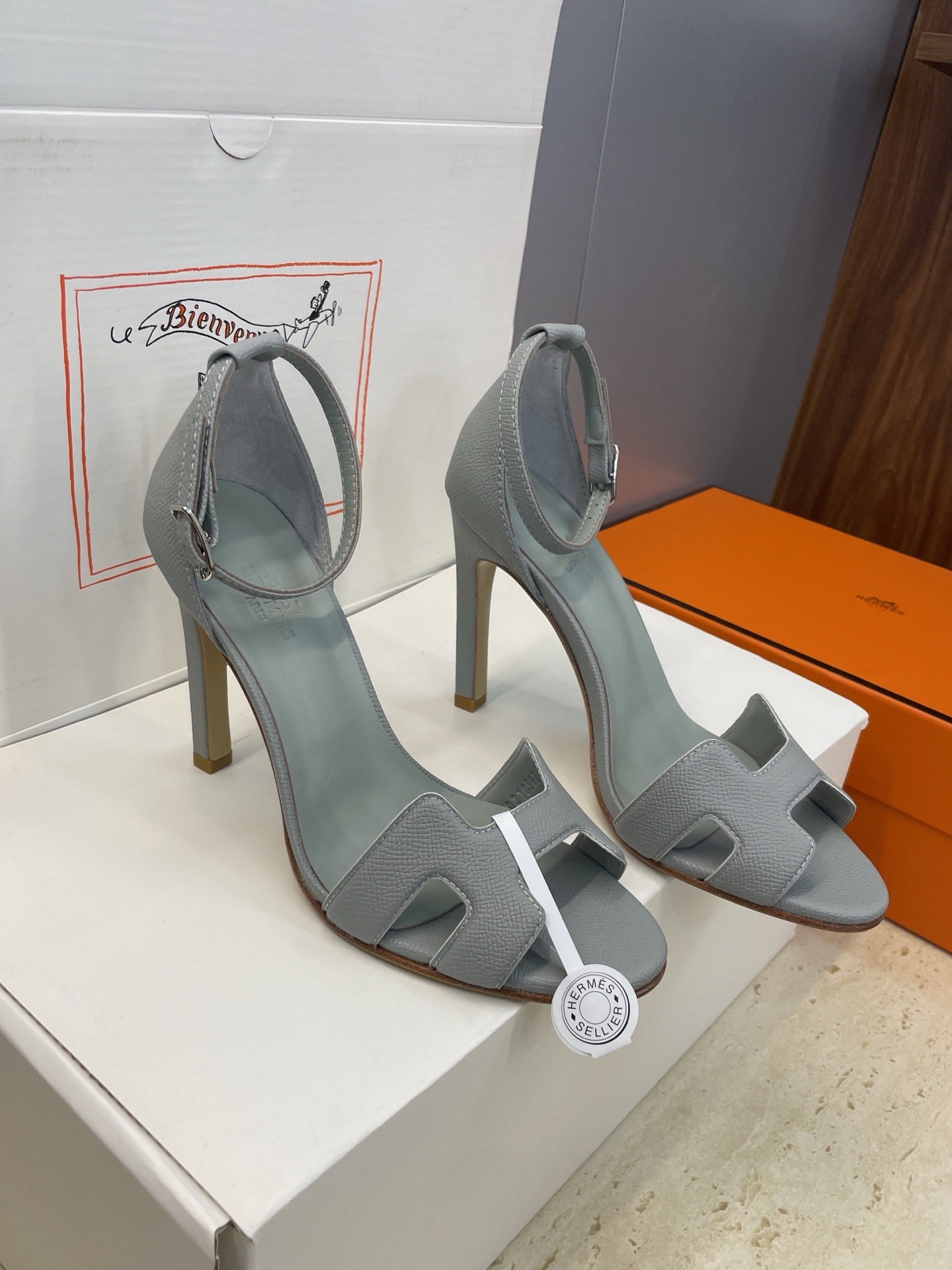 HM 26ss High Heel Sandals 105 Cowhide 607131