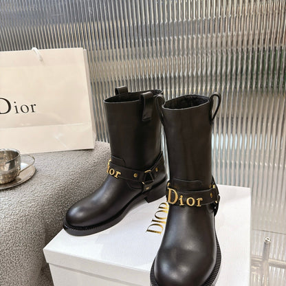 CD 26s Bolt Ankle Boot Black Calfskin 924109
