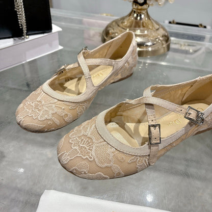 CD Very Ballet Flat Beige Lace 679840