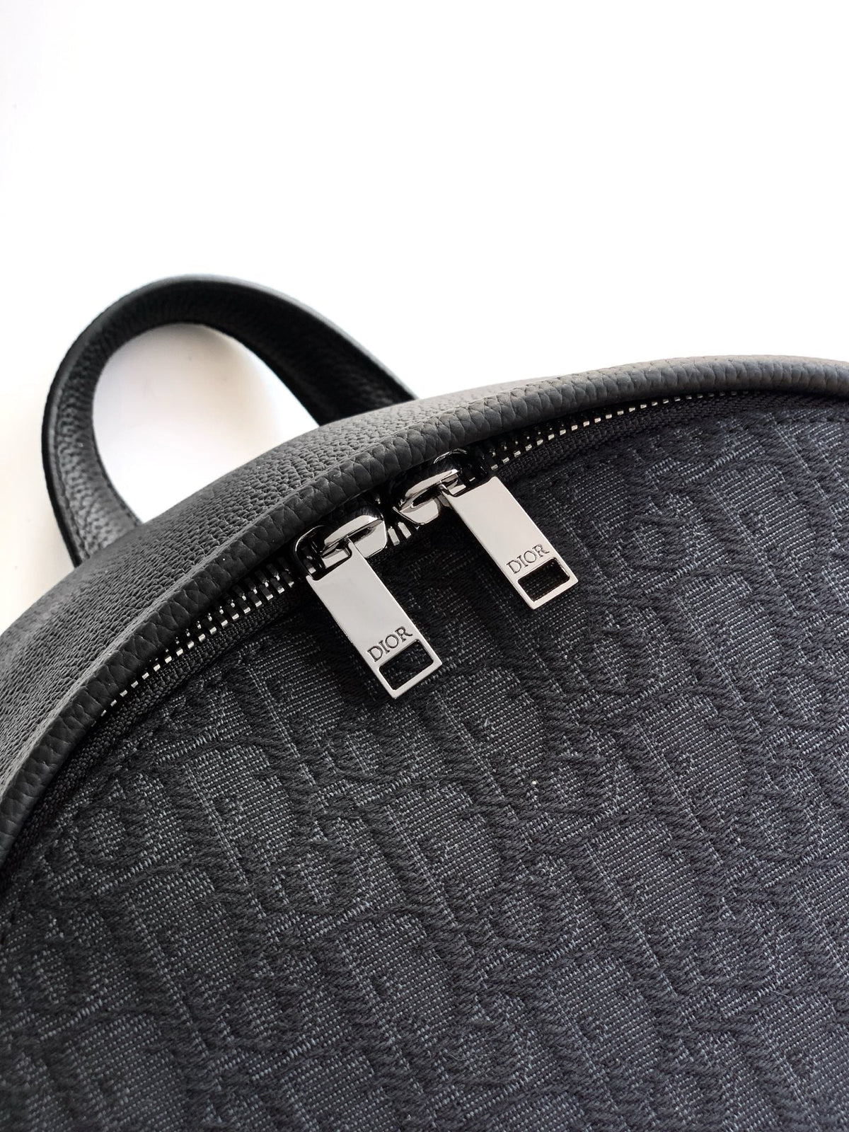Dior Rider 2.0 Zipper Backpack Black Cowhide 336219