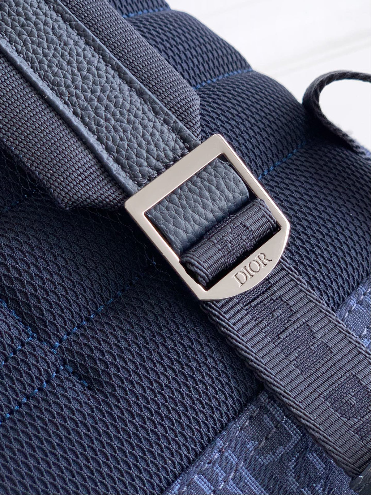Dior Rider 2.0 Zipper Backpack Navy Blue Cowhide 336223